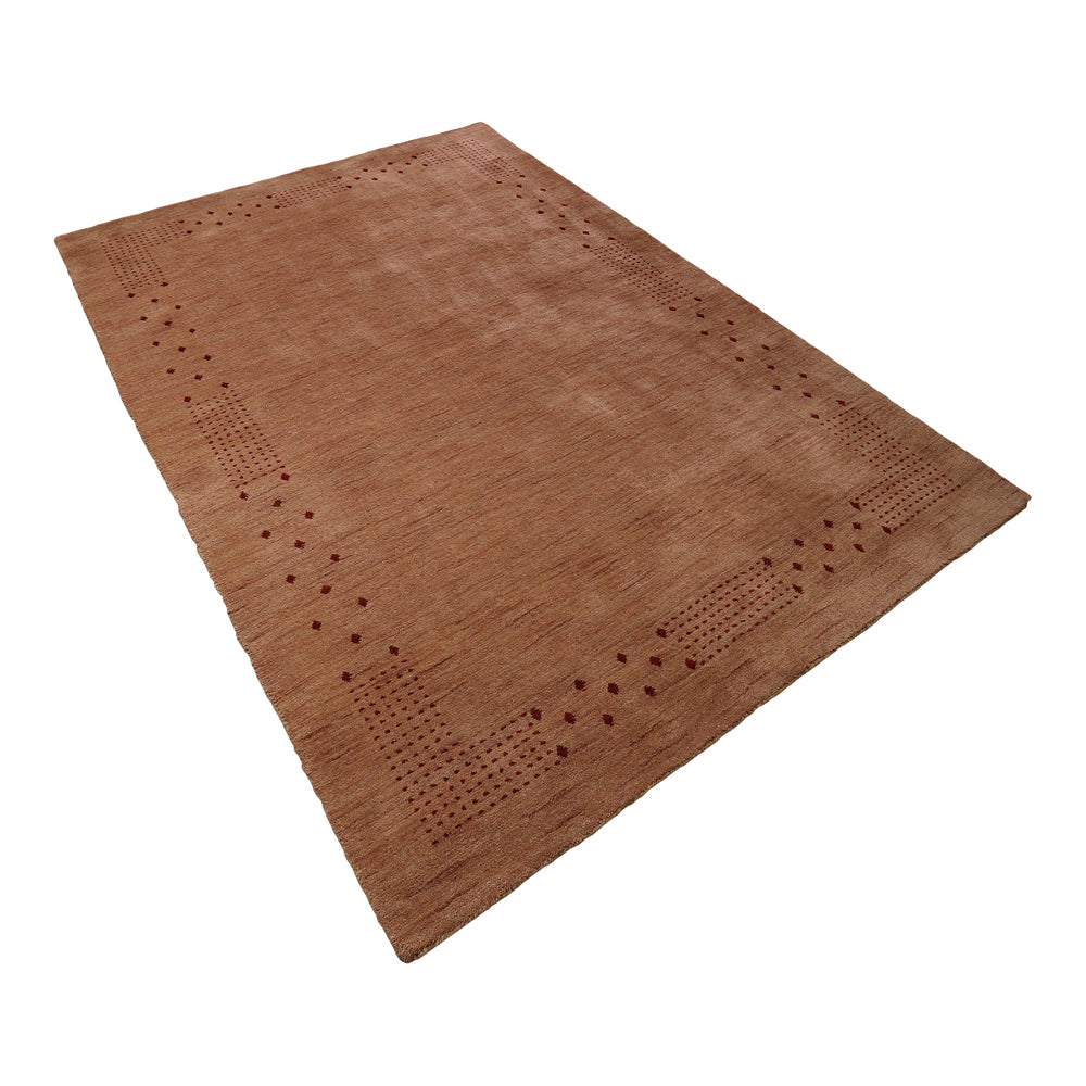 Teal Hand Knotted Wool Rug