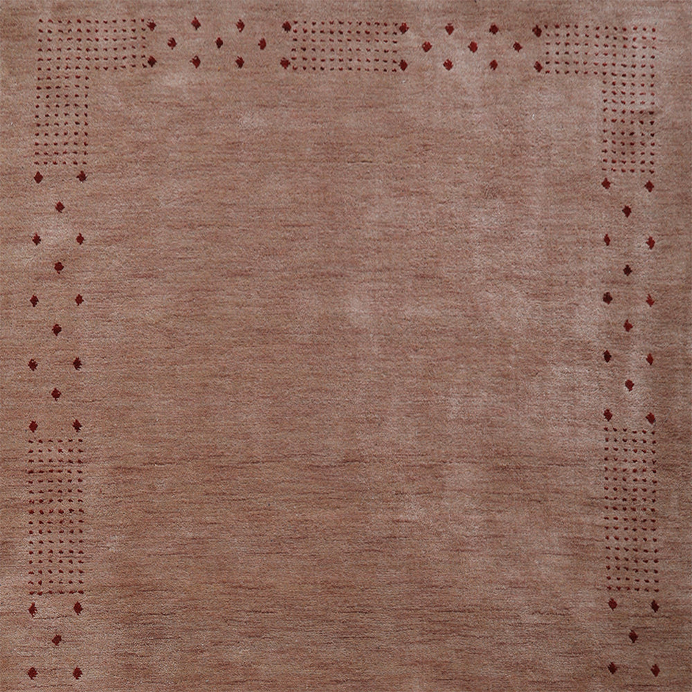 Teal Hand Knotted Wool Rug