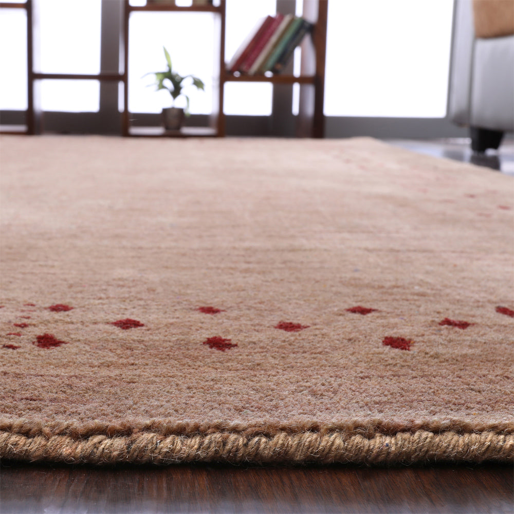 Teal Hand Knotted Wool Rug