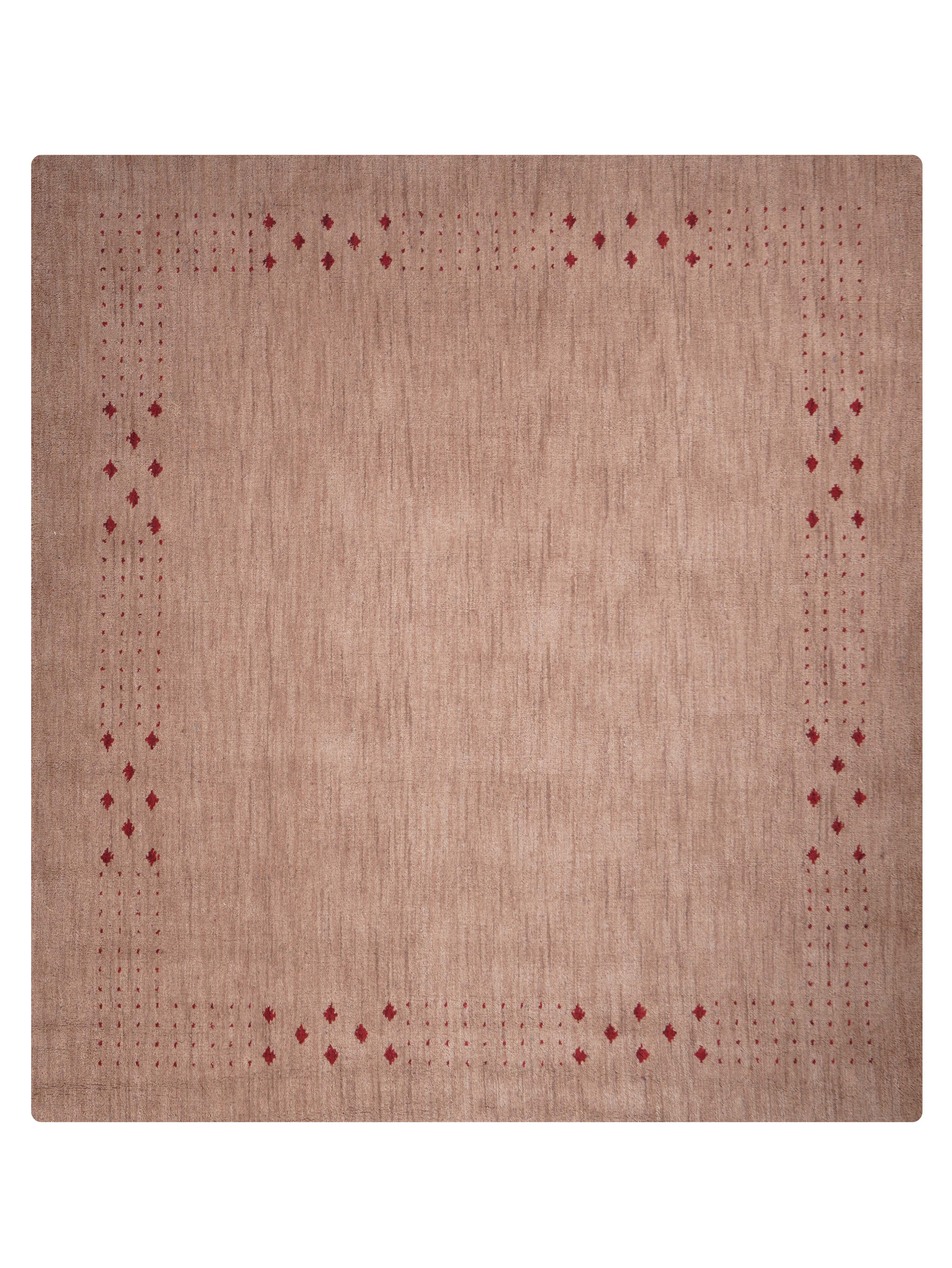 Teal Hand Knotted Wool Rug
