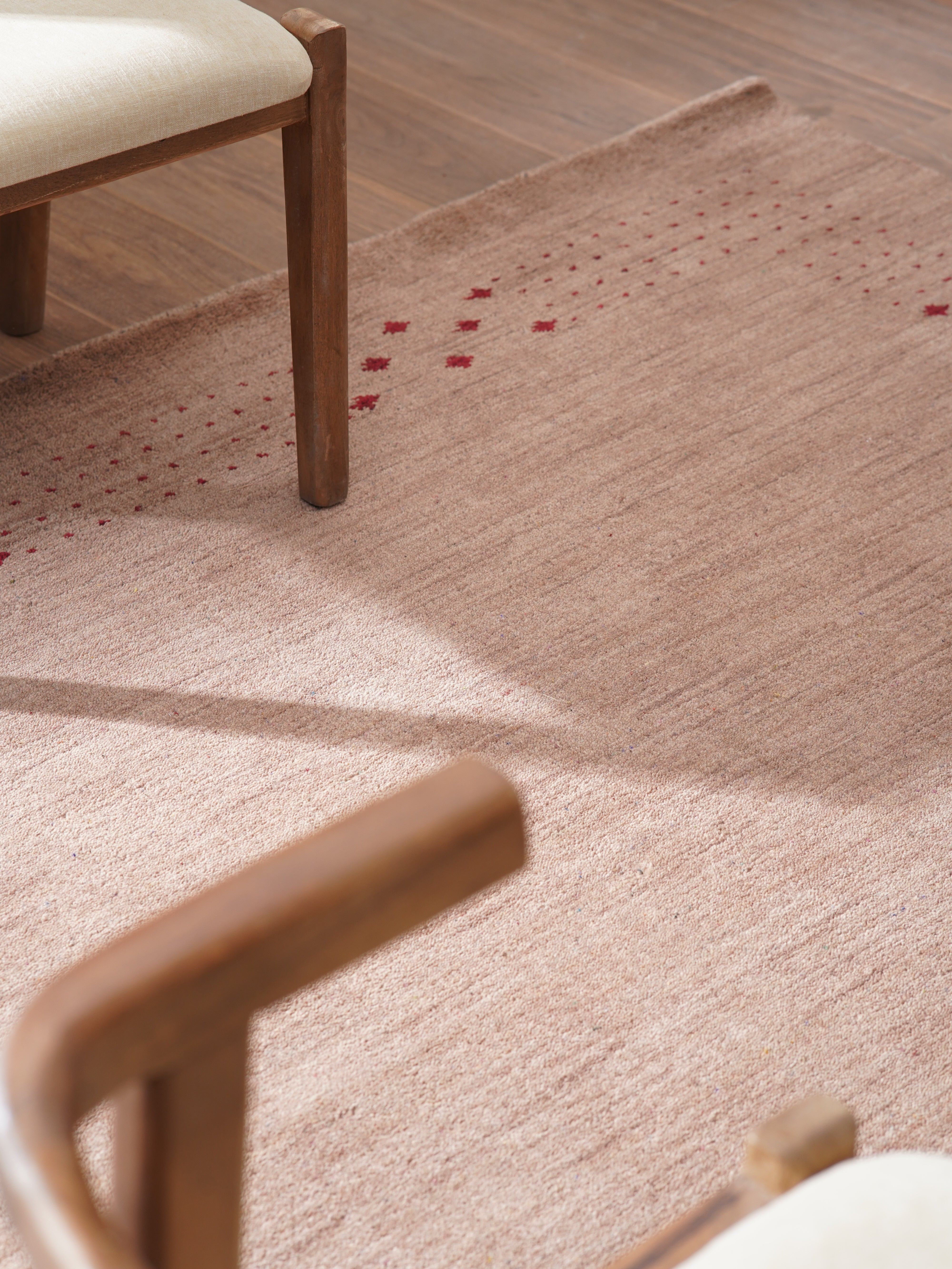Teal Hand Knotted Wool Rug