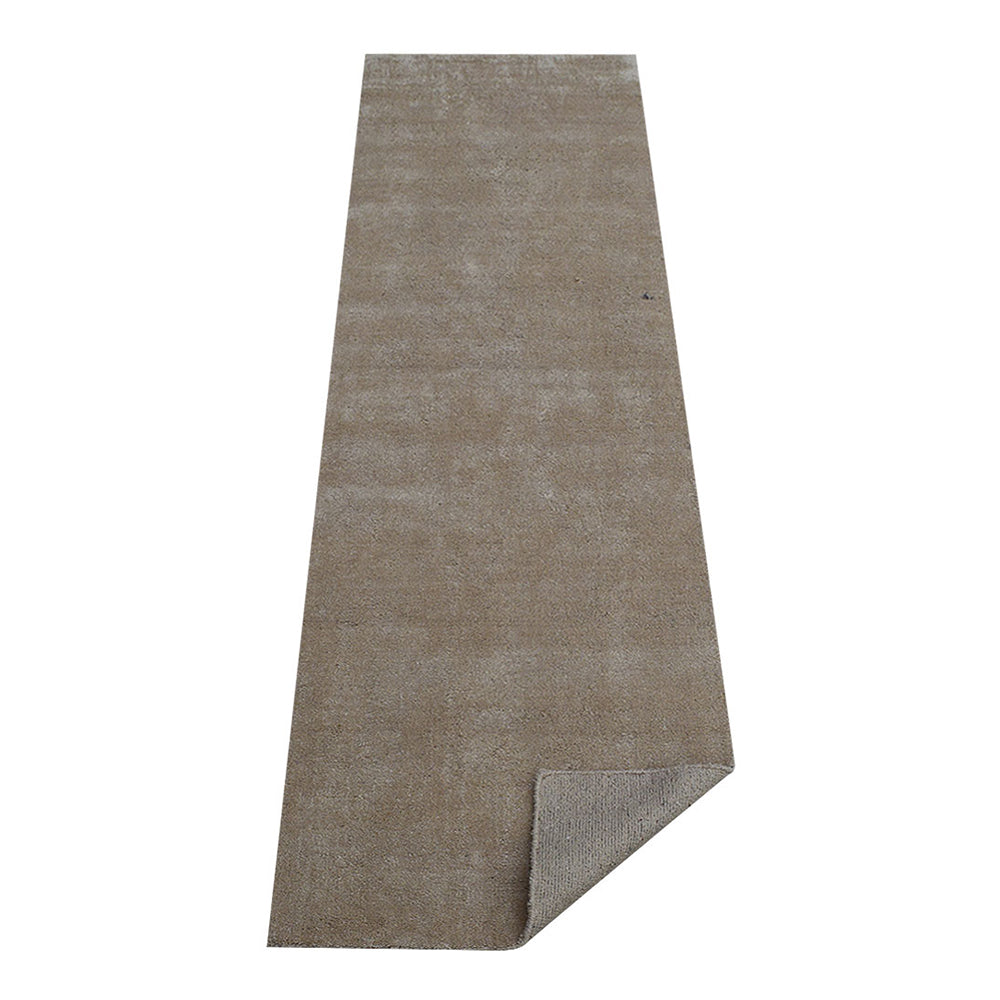 Solid Hand Knotted Silk Rug