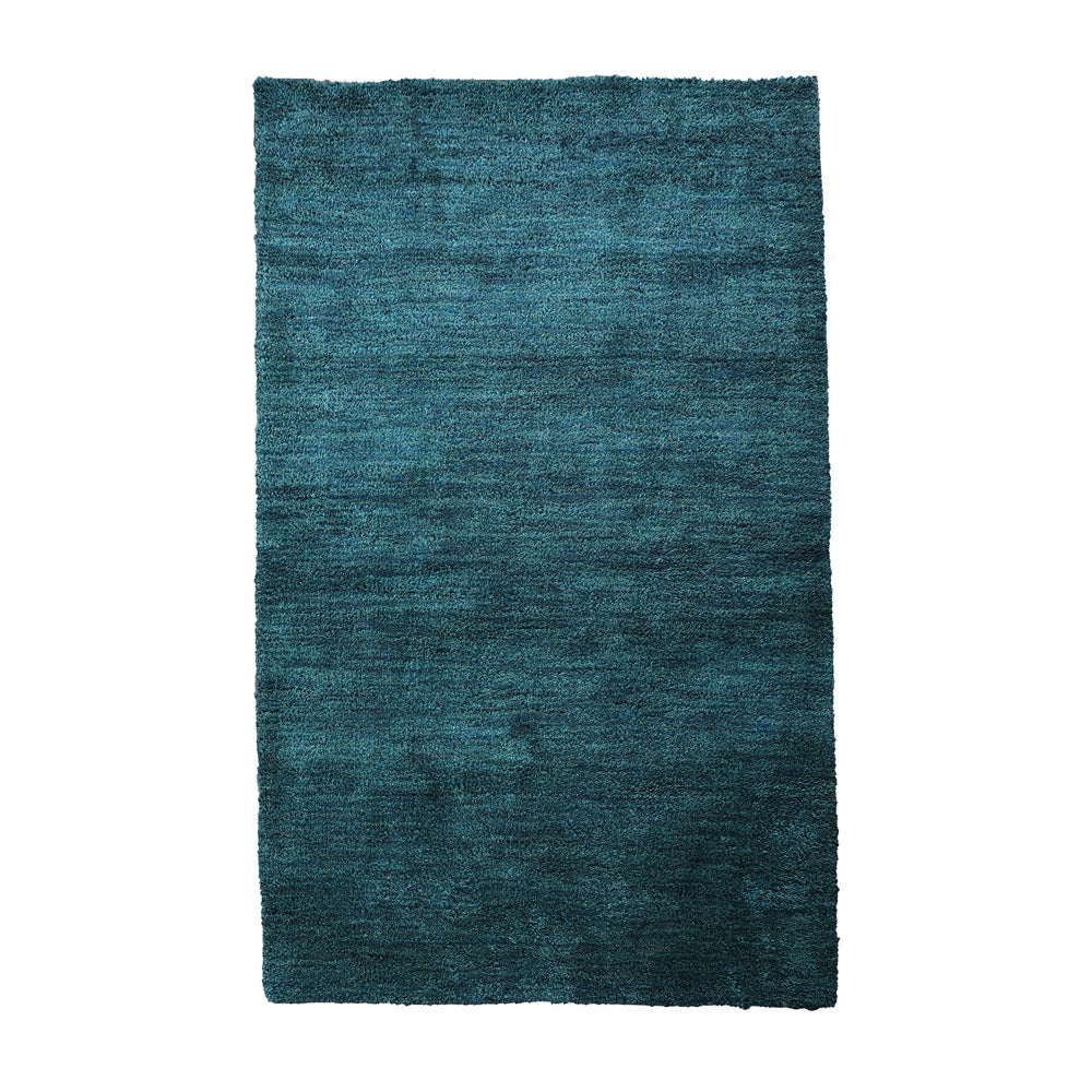 Solid Hand Knotted Silk Rug