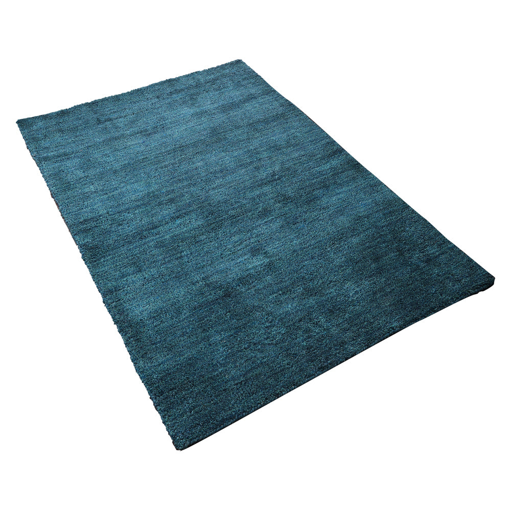 Solid Hand Knotted Silk Rug
