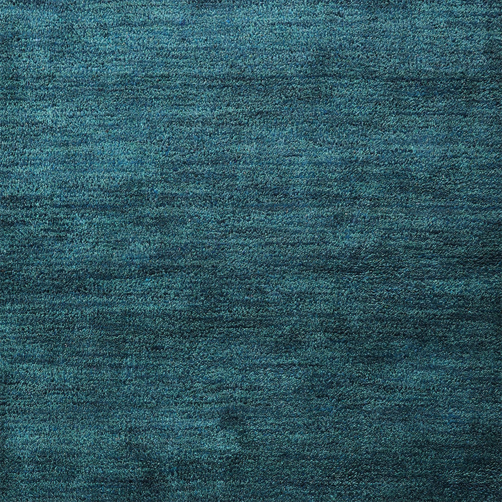 Solid Hand Knotted Silk Rug