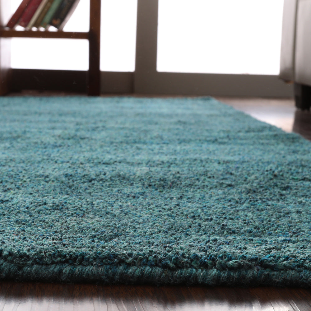 Solid Hand Knotted Silk Rug