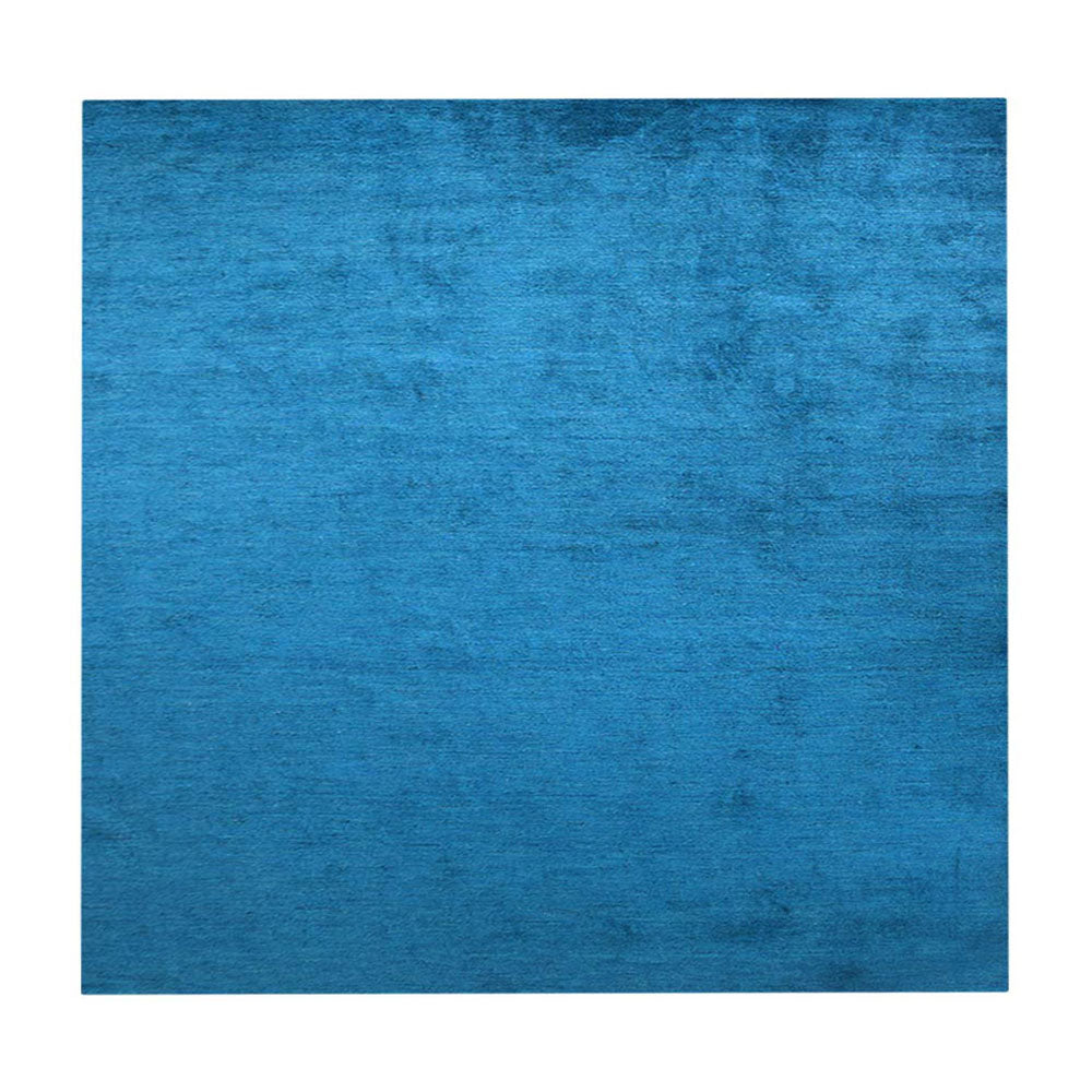 Solid Hand Knotted Silk Rug