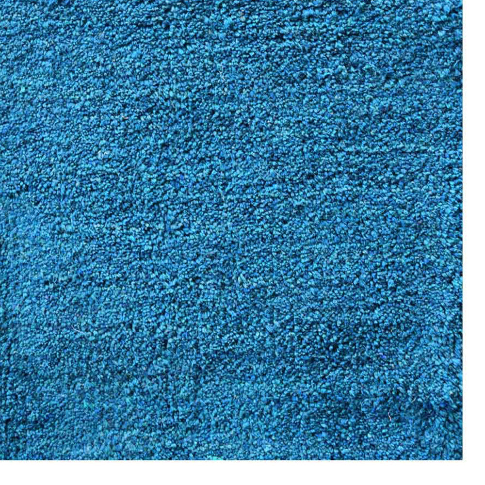 Solid Hand Knotted Silk Rug