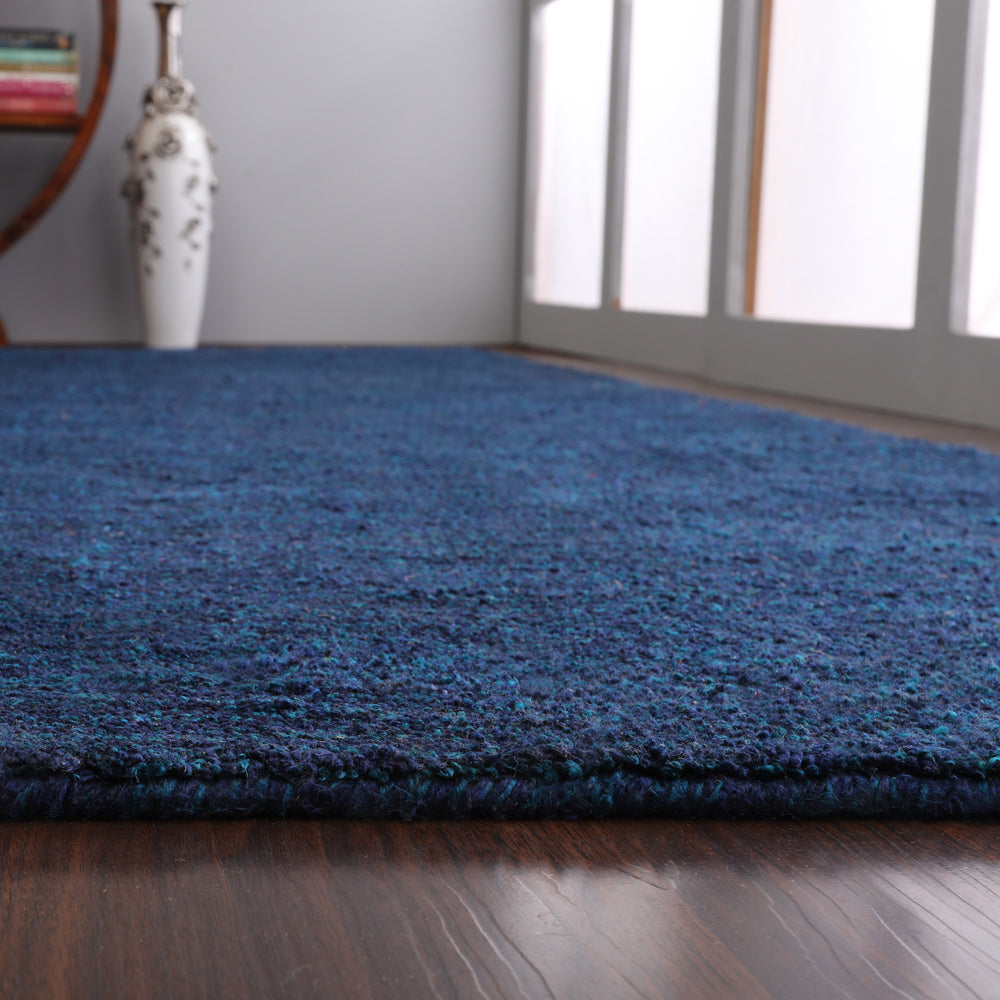 Solid Hand Knotted Silk Rug