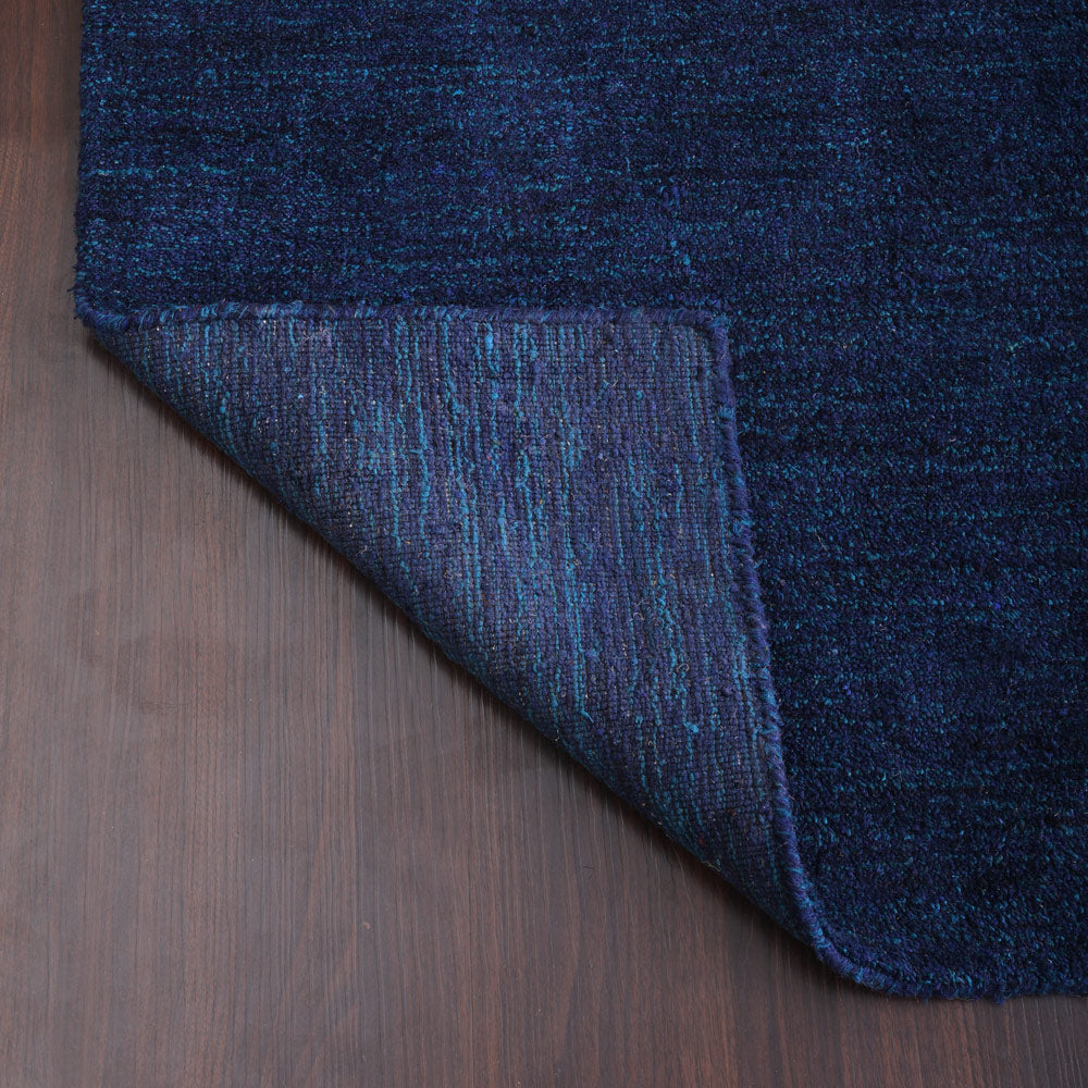 Solid Hand Knotted Silk Rug