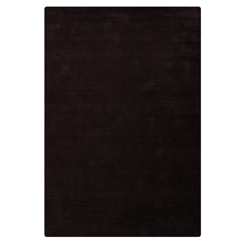 Solid Hand Knotted Silk Rug