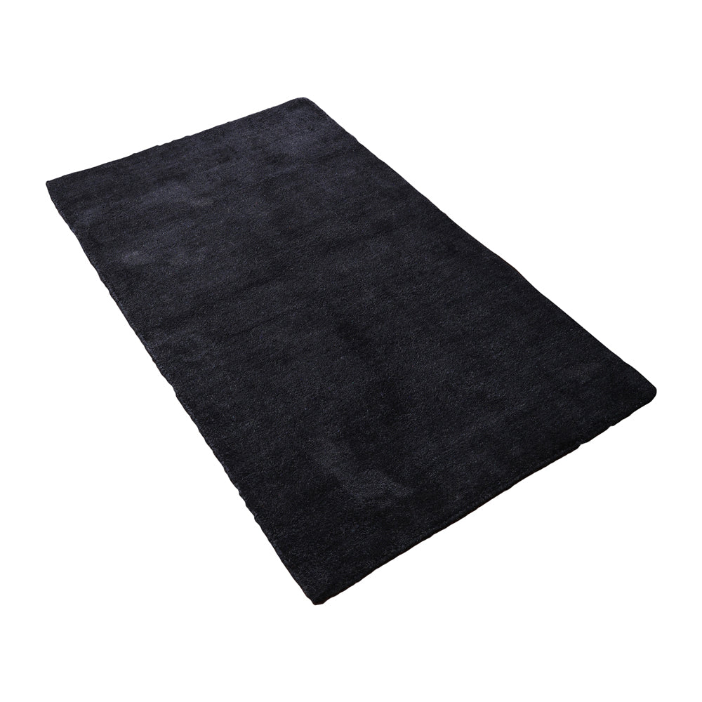 Solid Hand Knotted Silk Rug