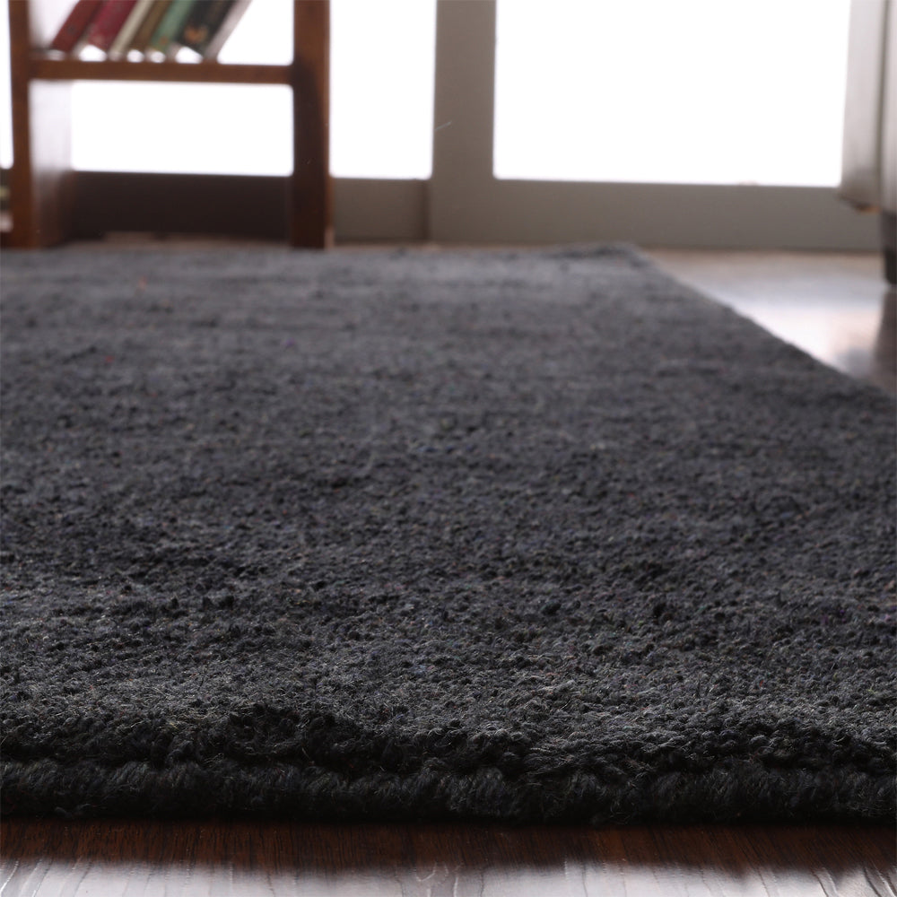 Solid Hand Knotted Silk Rug