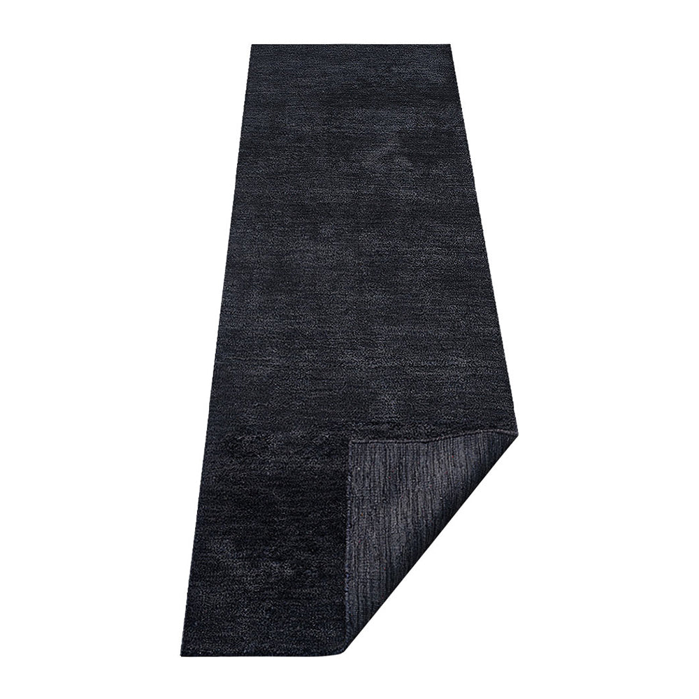 Solid Hand Knotted Silk Rug