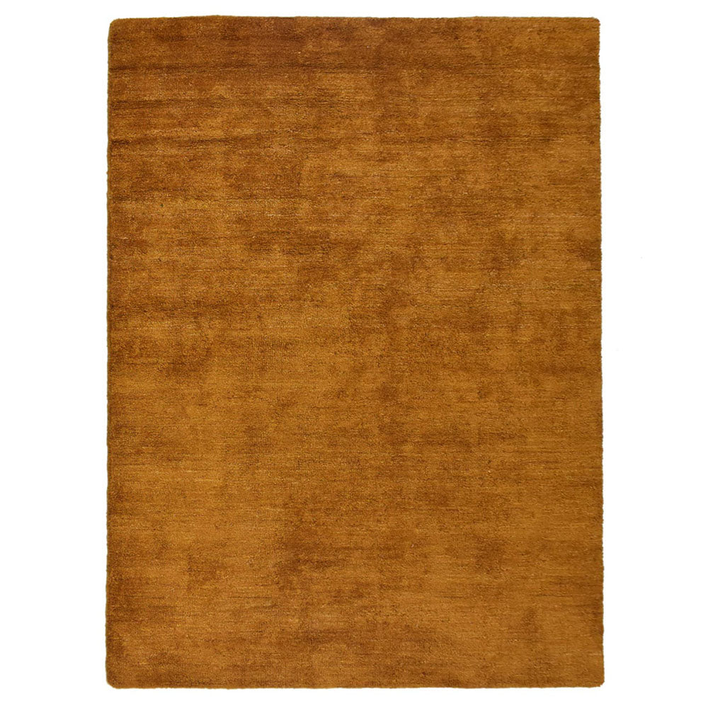 Solid Hand Knotted Silk Rug