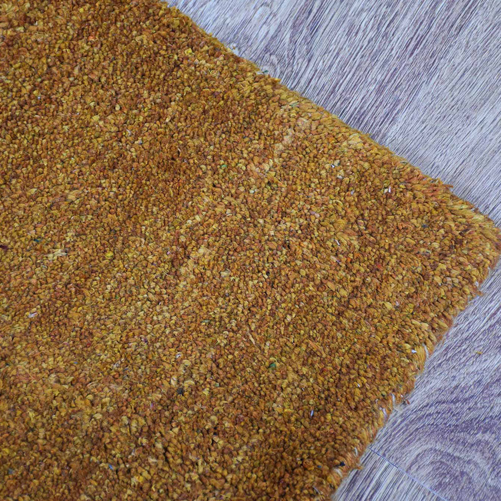 Solid Hand Knotted Silk Rug