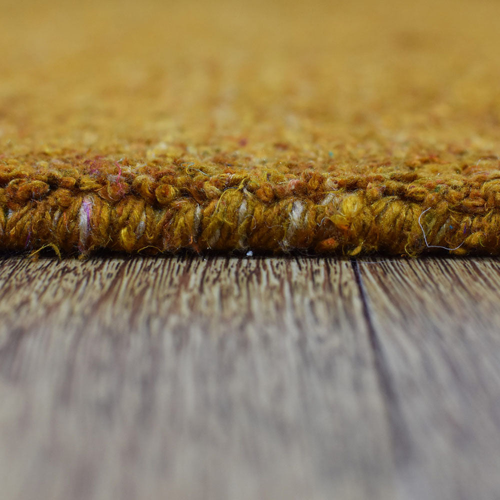 Solid Hand Knotted Silk Rug