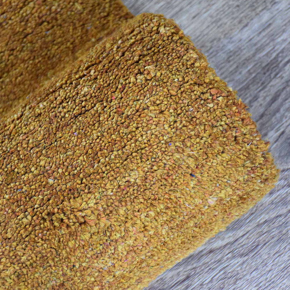 Solid Hand Knotted Silk Rug