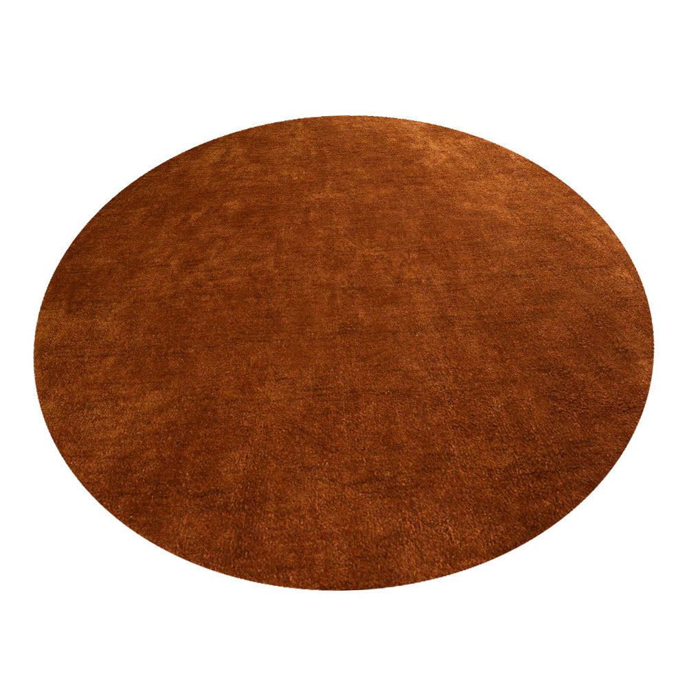 Solid Hand Knotted Silk Rug