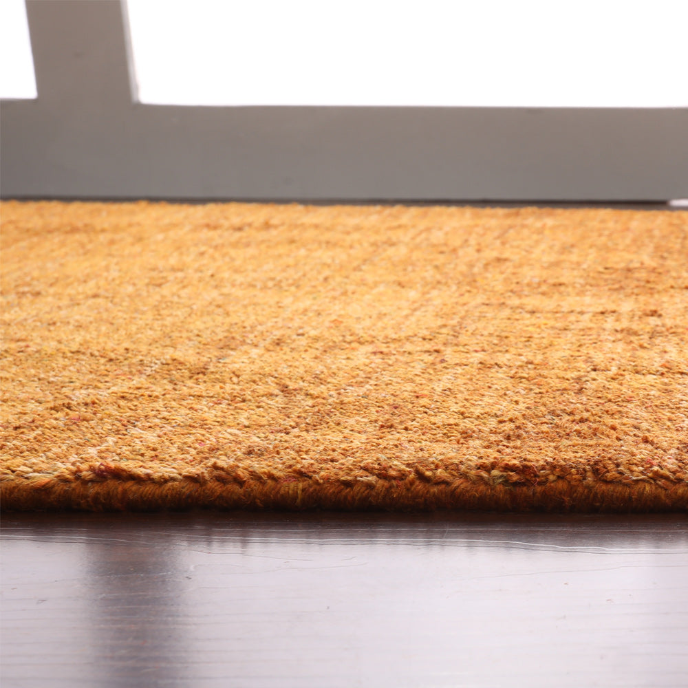 Solid Hand Knotted Silk Rug