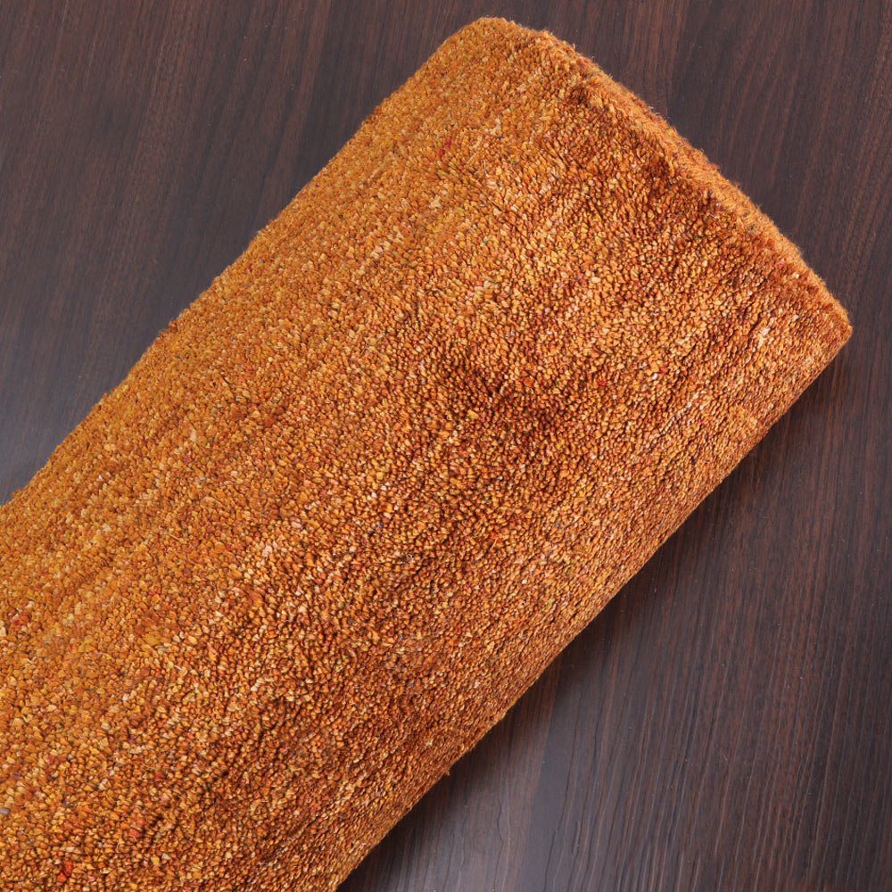 Solid Hand Knotted Silk Rug