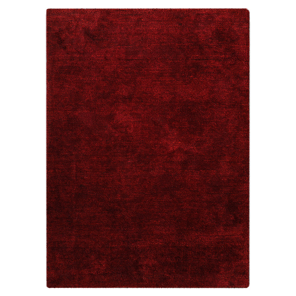 Solid Hand Knotted Silk Rug