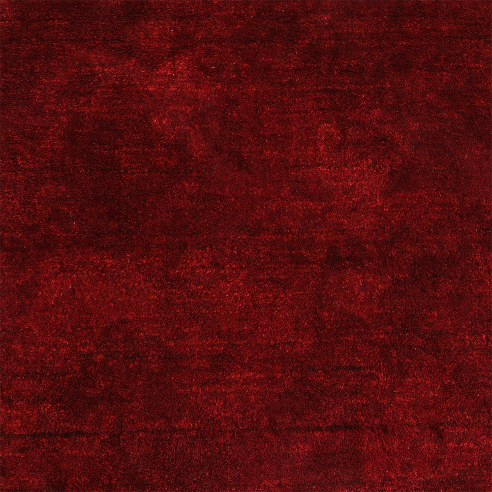 Solid Hand Knotted Silk Rug