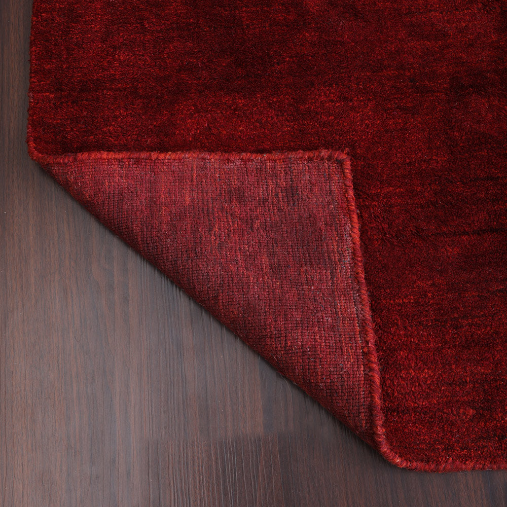 Solid Hand Knotted Silk Rug