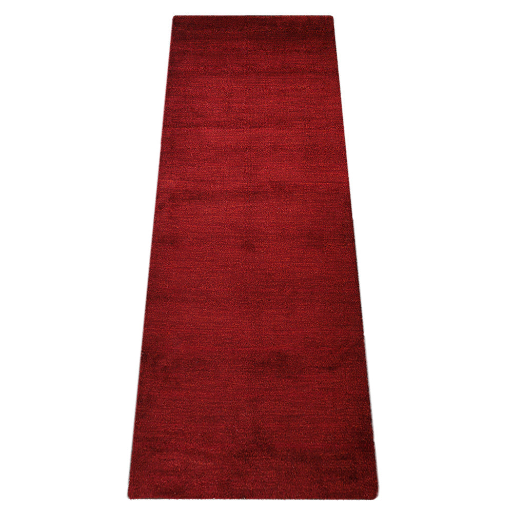 Solid Hand Knotted Silk Rug
