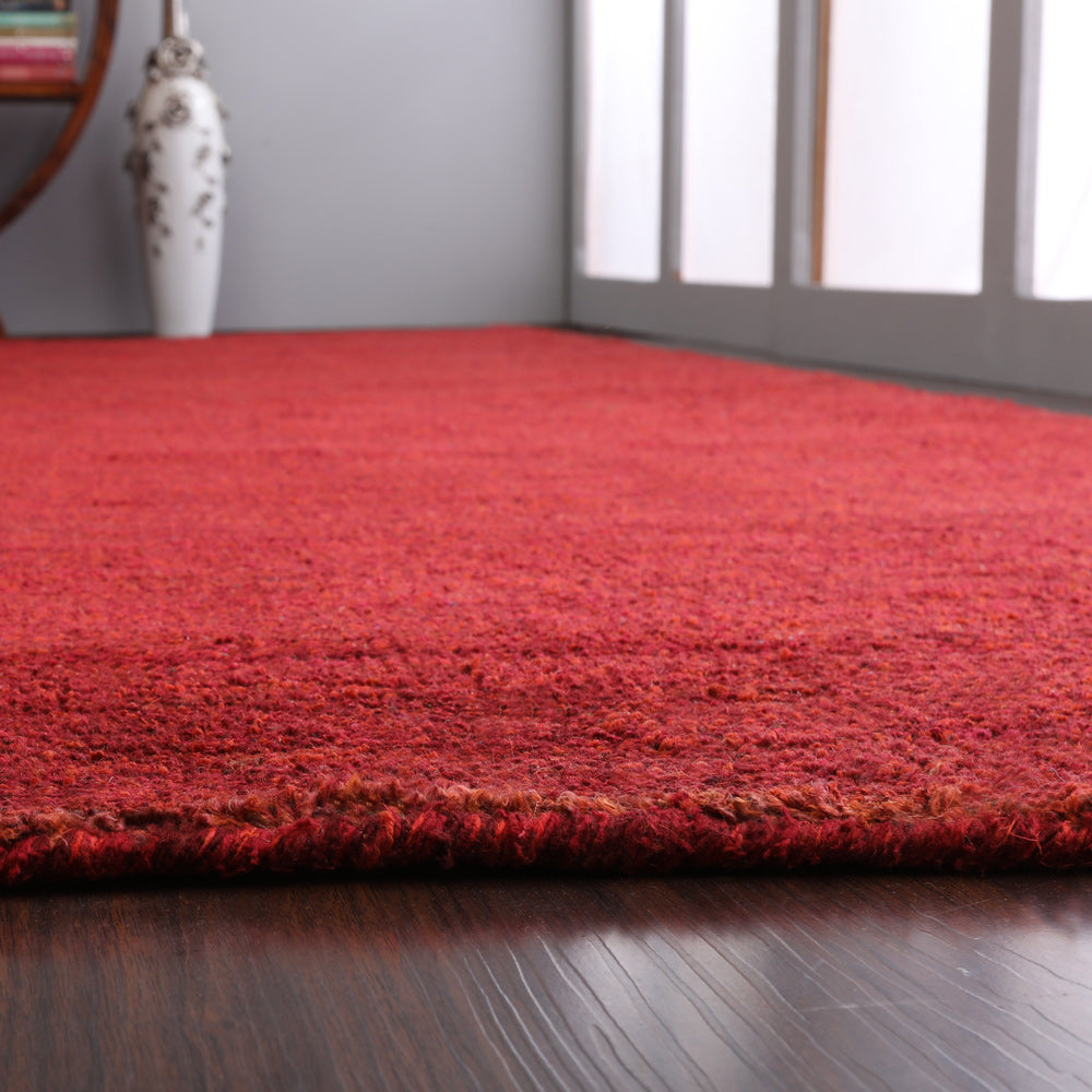 Solid Hand Knotted Silk Rug