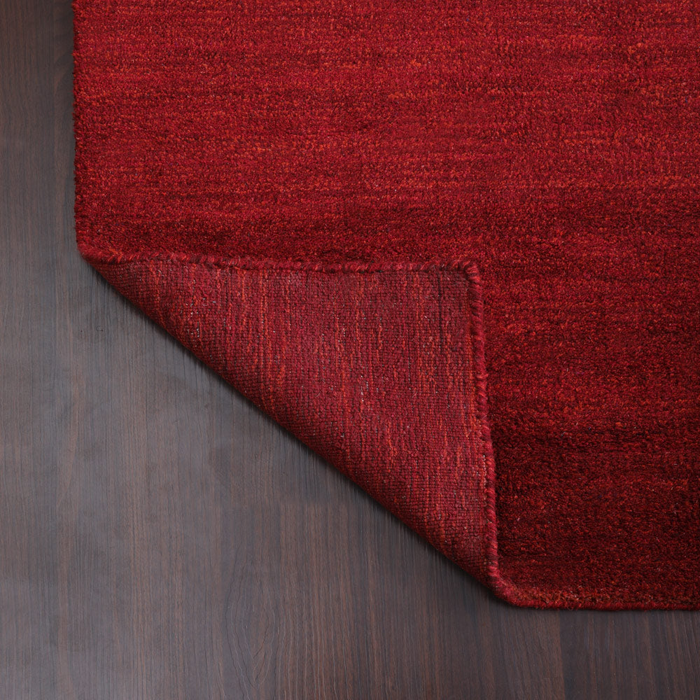 Solid Hand Knotted Silk Rug