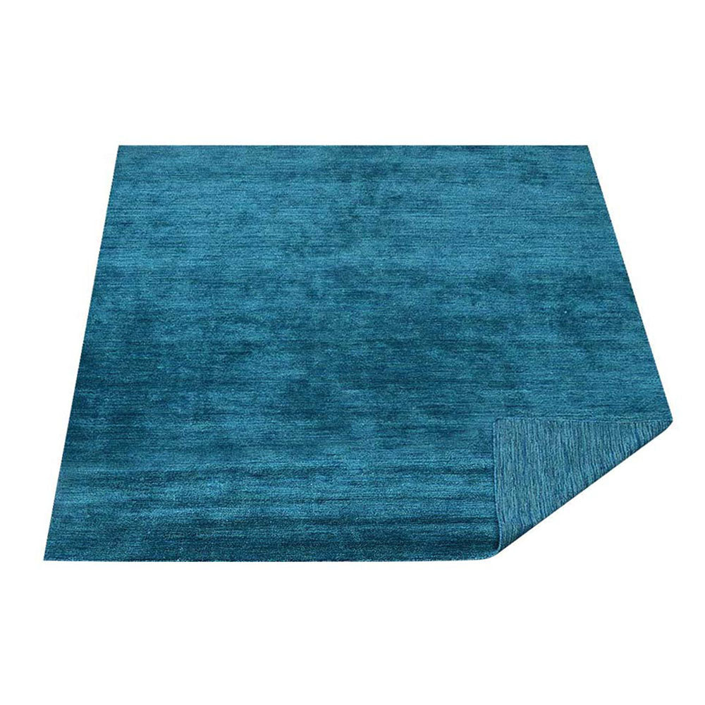 Solid Hand Knotted Silk Rug