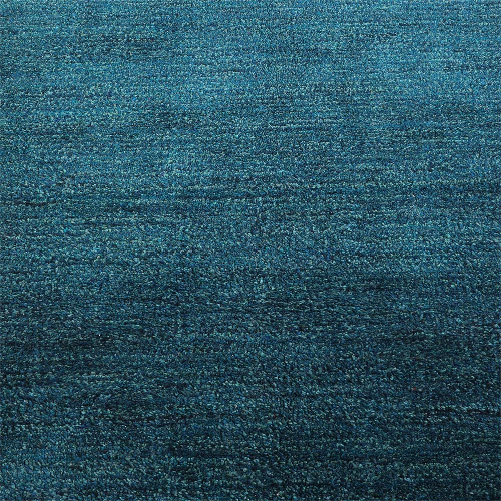 Solid Hand Knotted Silk Rug