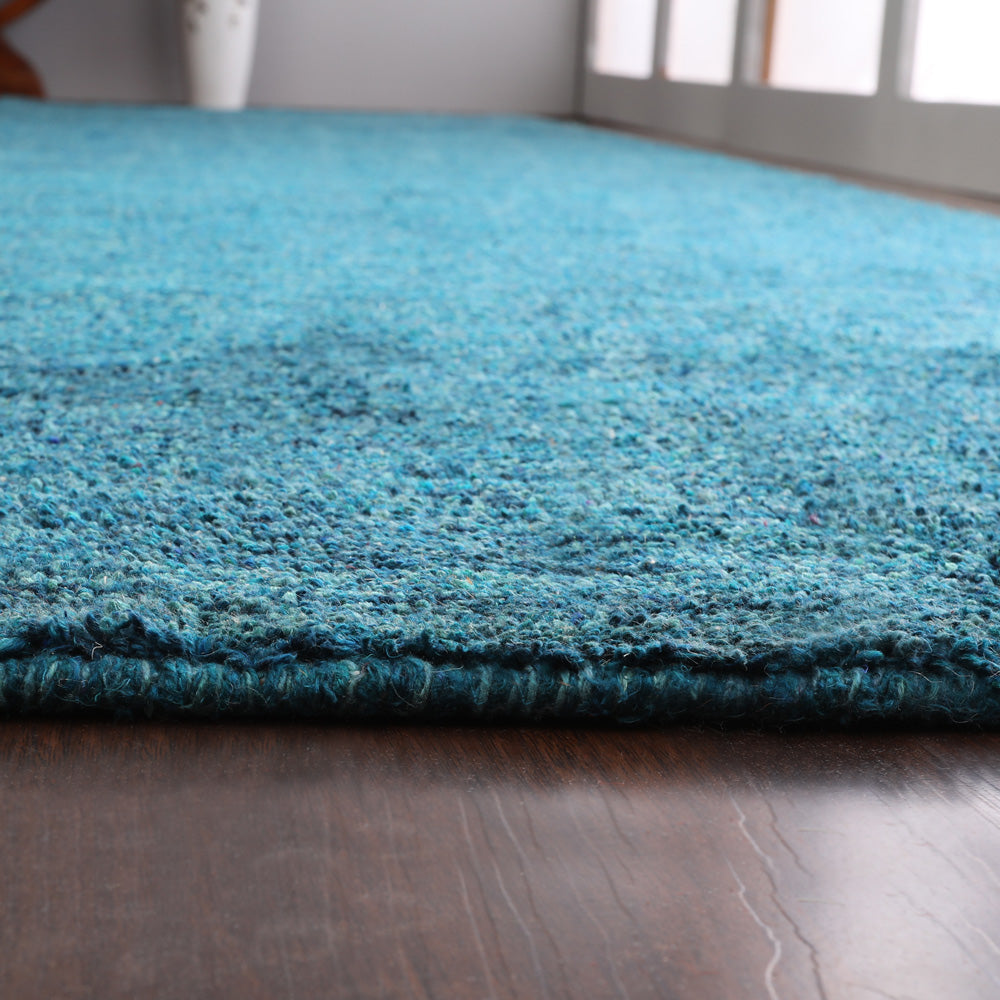 Solid Hand Knotted Silk Rug