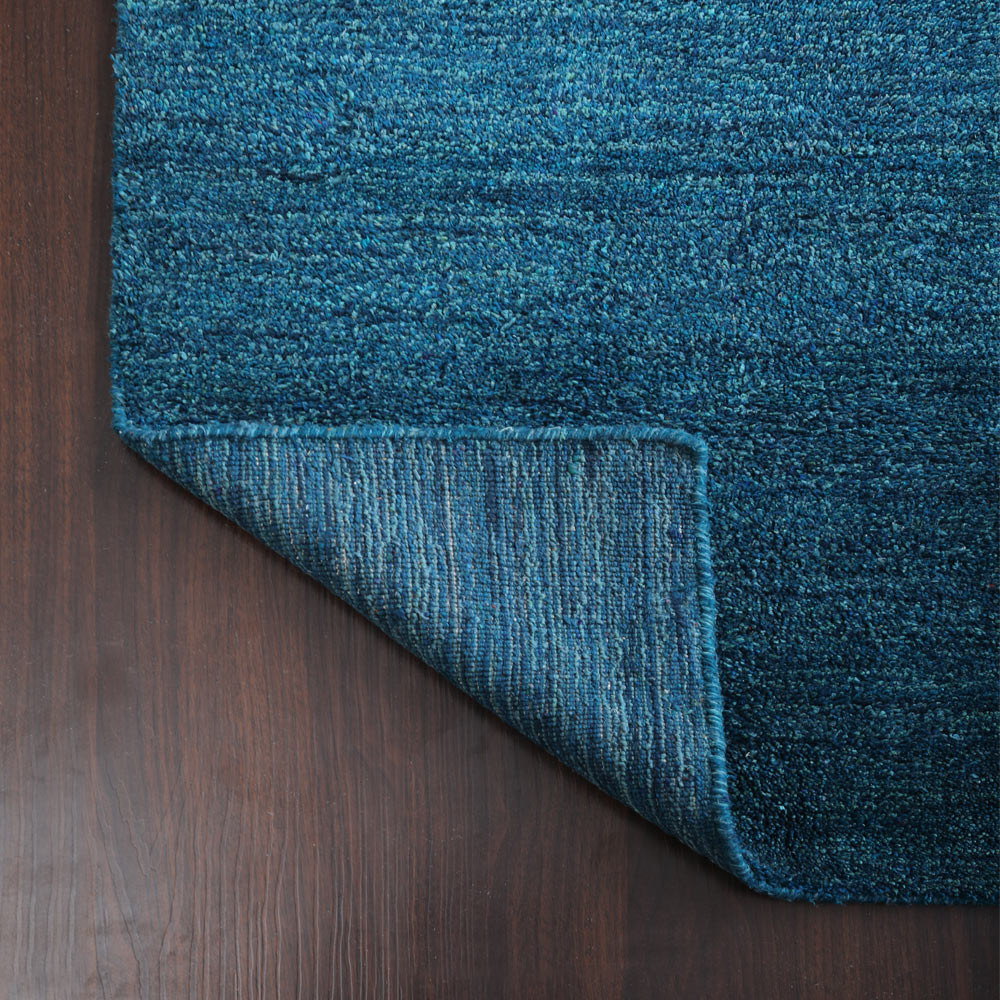 Solid Hand Knotted Silk Rug