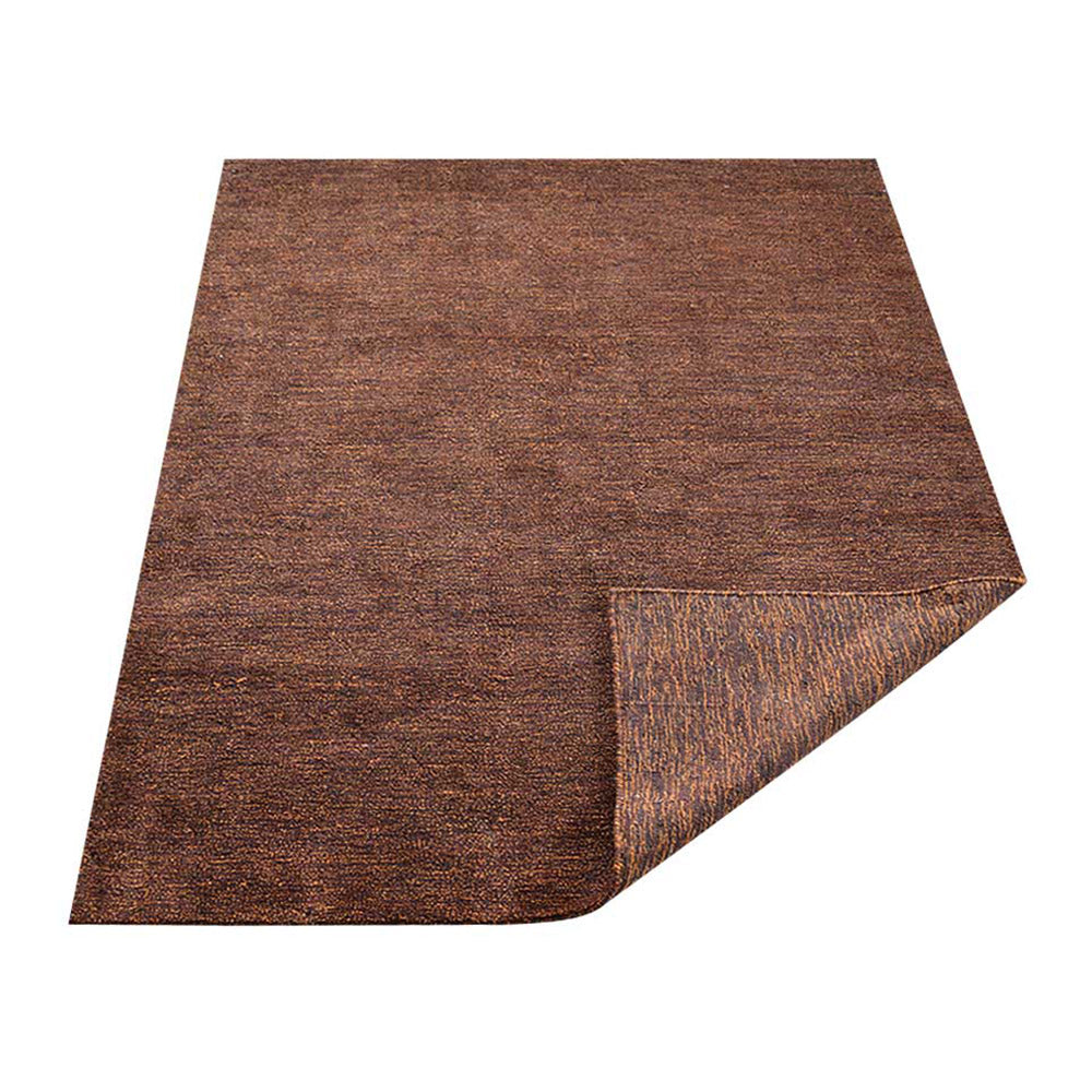 Solid Hand Knotted Silk Rug