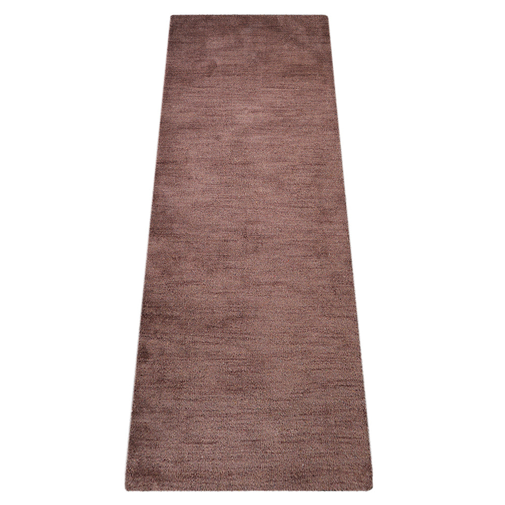 Solid Hand Knotted Silk Rug
