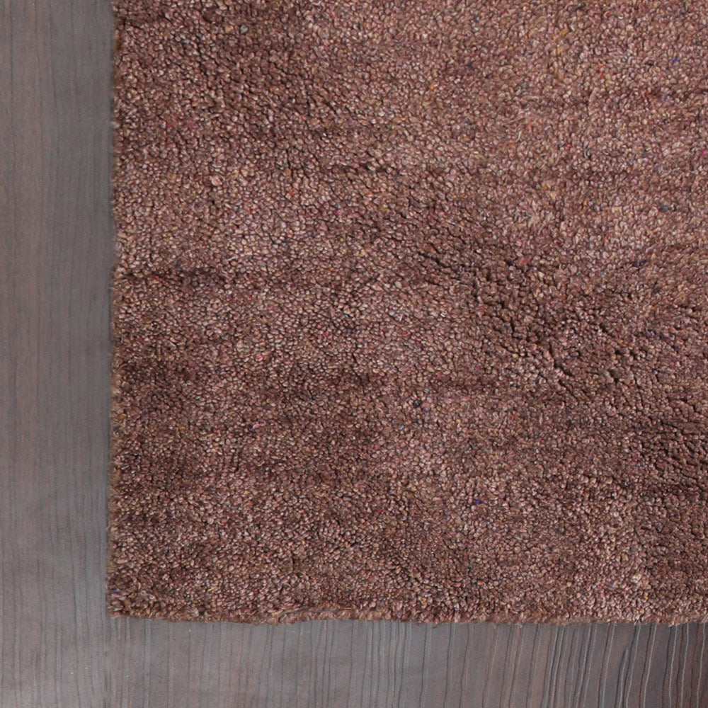Solid Hand Knotted Silk Rug