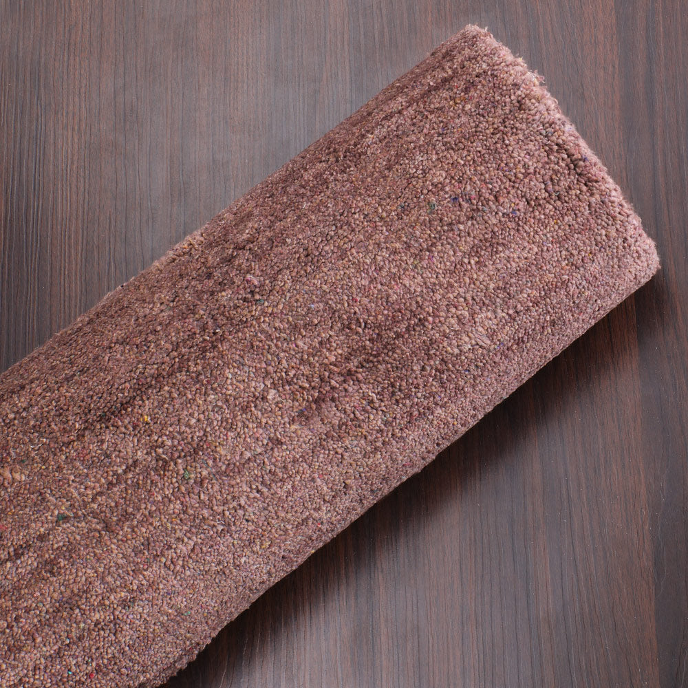 Solid Hand Knotted Silk Rug