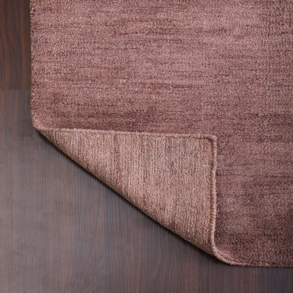 Solid Hand Knotted Silk Rug