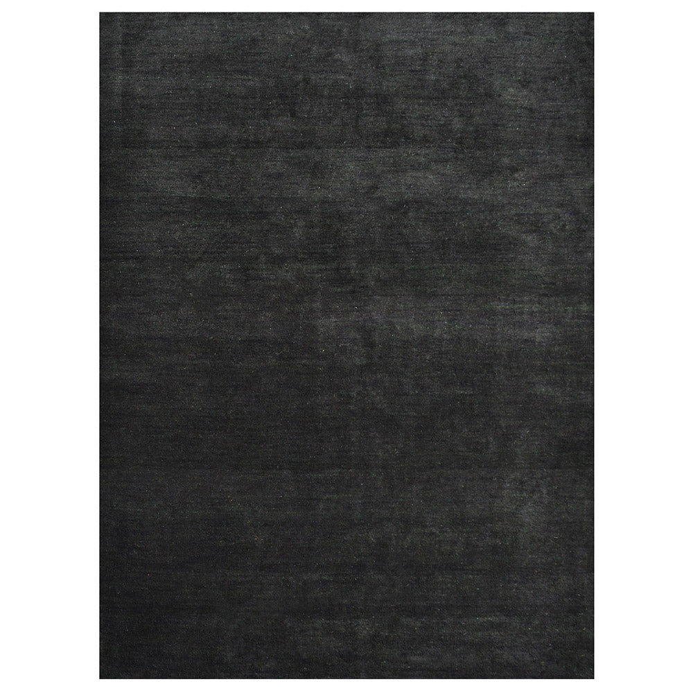 Solid Hand Knotted Silk Rug
