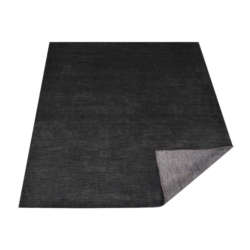 Solid Hand Knotted Silk Rug