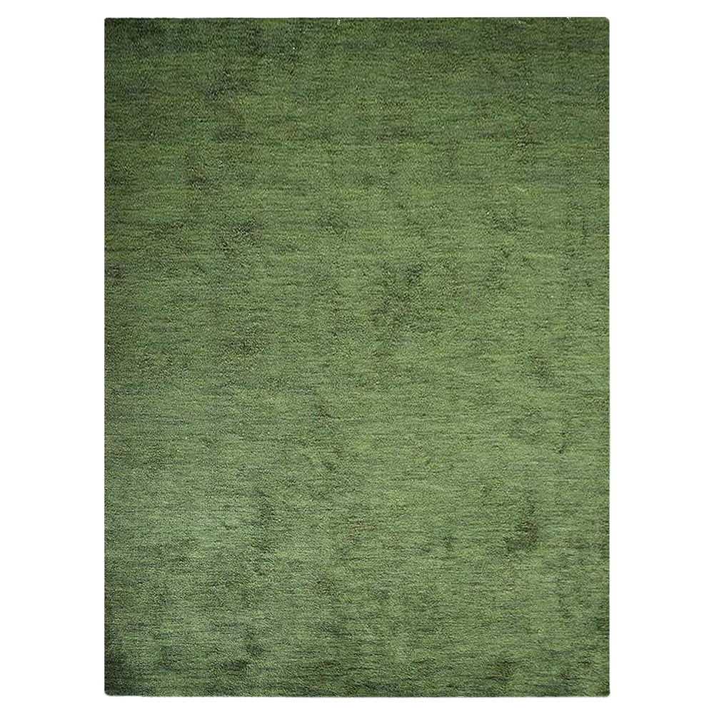 Solid Hand Knotted Silk Rug