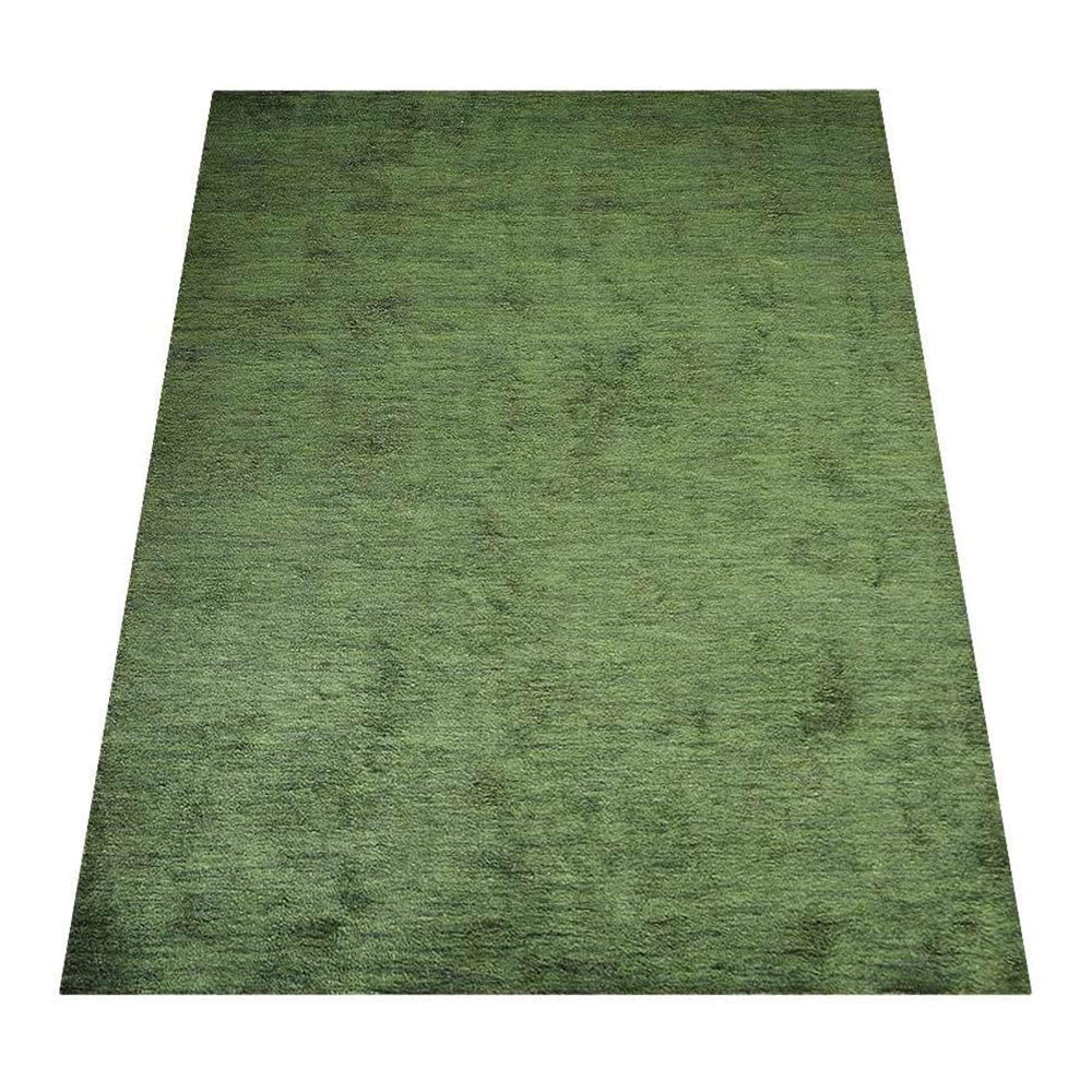 Solid Hand Knotted Silk Rug