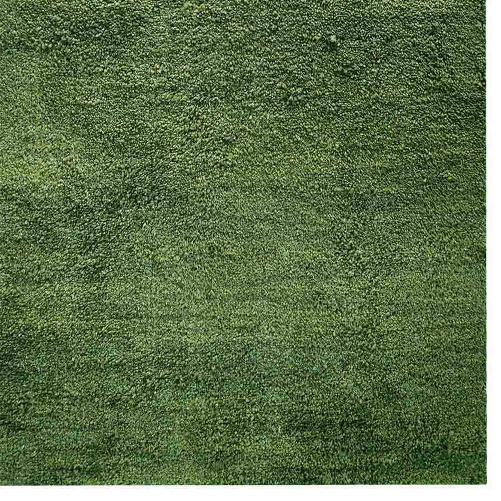 Solid Hand Knotted Silk Rug