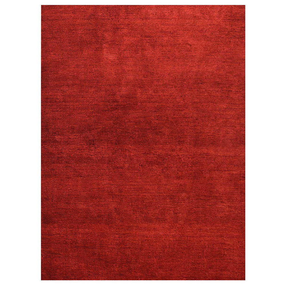 Solid Hand Knotted Silk Rug
