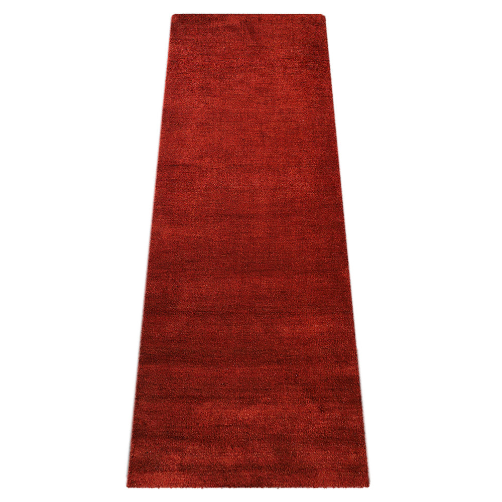 Solid Hand Knotted Silk Rug