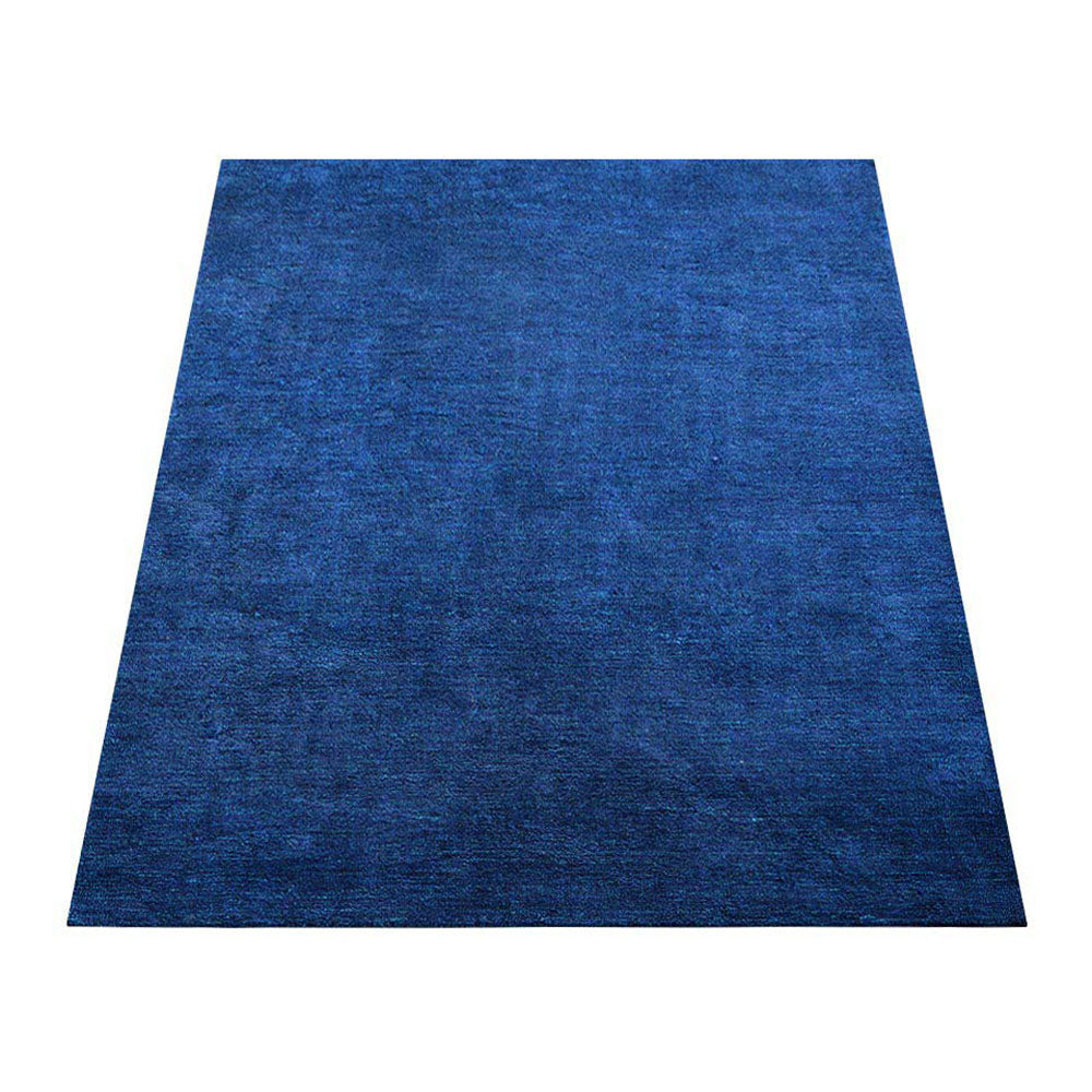 Solid Hand Knotted Silk Rug