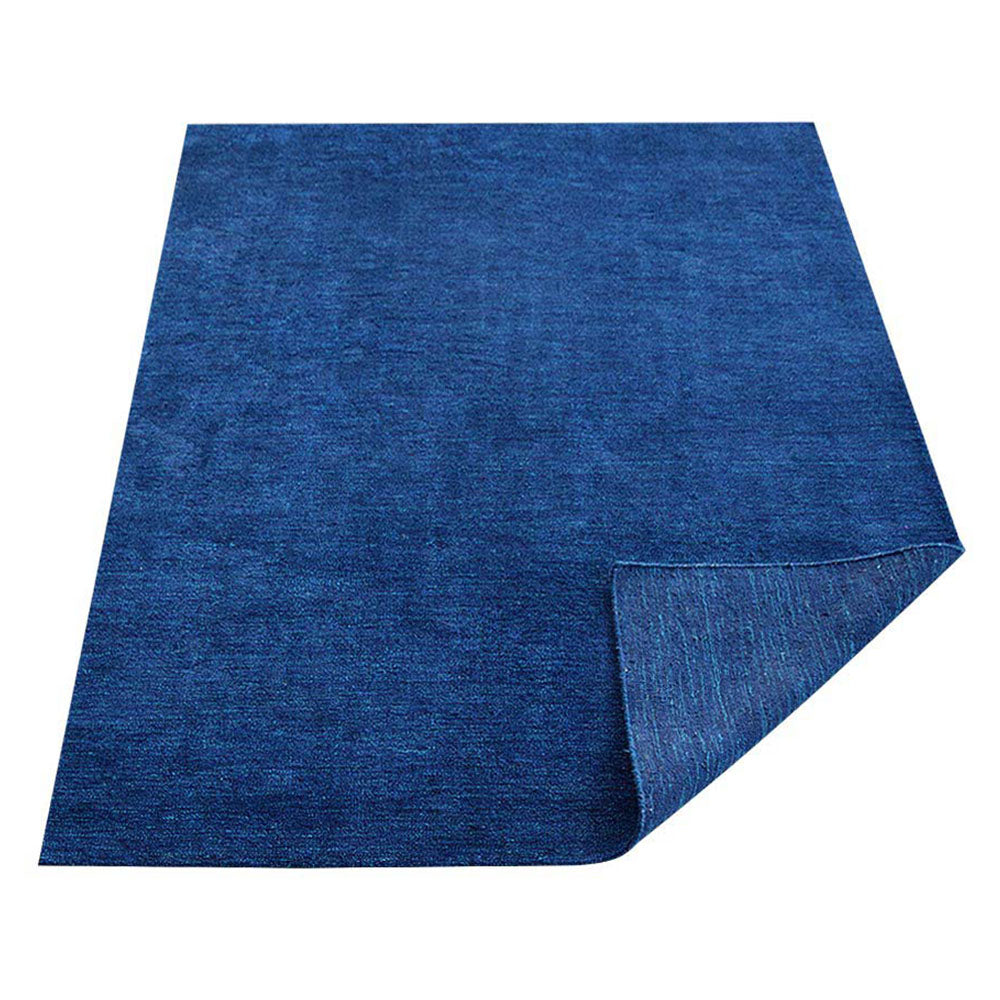 Solid Hand Knotted Silk Rug