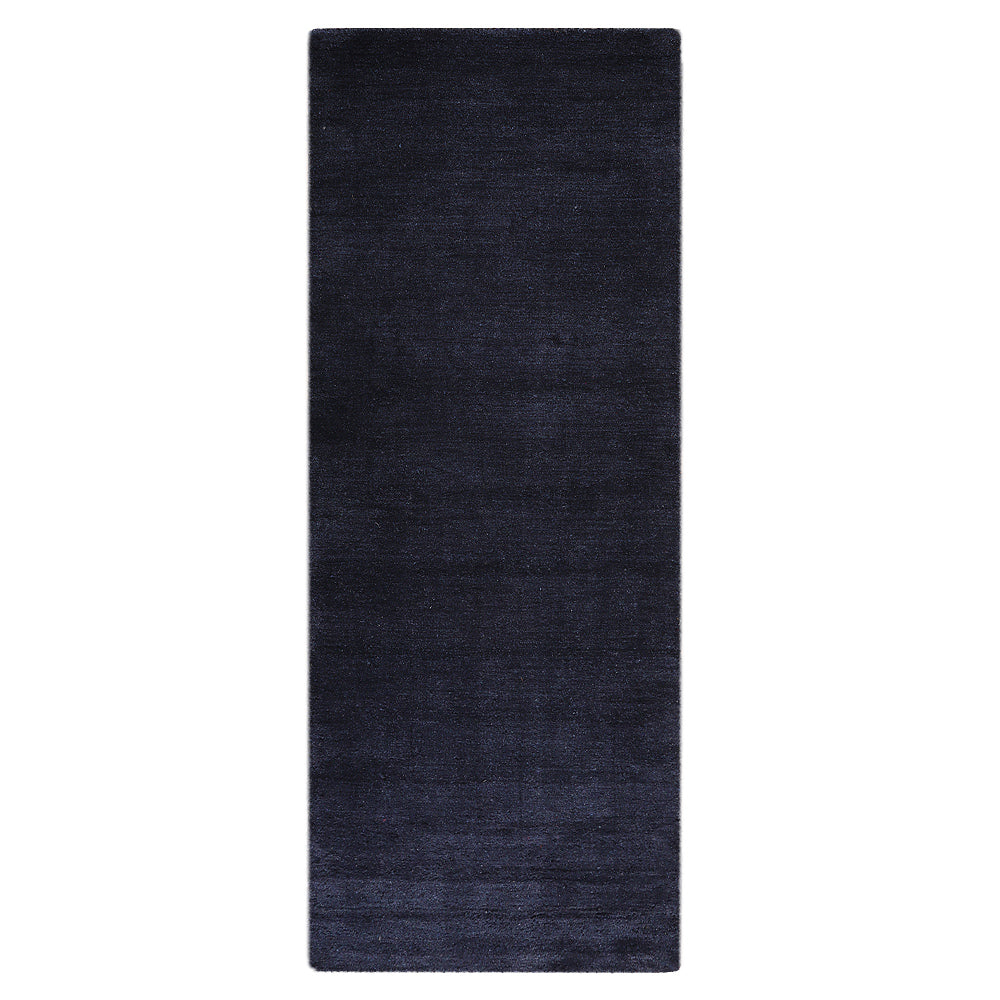 Solid Hand Knotted Silk Rug